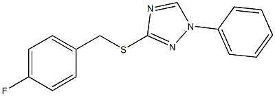 3-[(4-fluorobenzyl)sulfanyl]-1-phenyl-1H-1,2,4-triazole Struktur