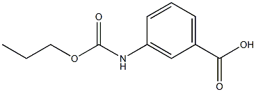 3-[(propoxycarbonyl)amino]benzoic acid Struktur