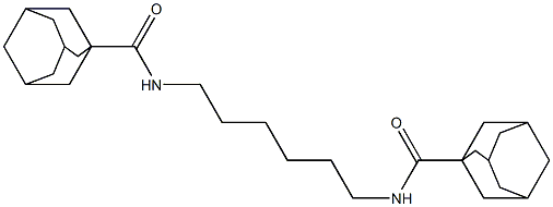 N-{6-[(1-adamantylcarbonyl)amino]hexyl}-1-adamantanecarboxamide Struktur