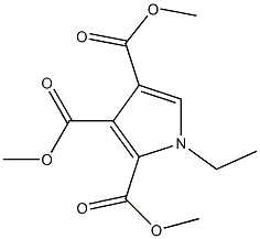 trimethyl 1-ethyl-1H-pyrrole-2,3,4-tricarboxylate Struktur