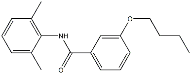 3-butoxy-N-(2,6-dimethylphenyl)benzamide Struktur