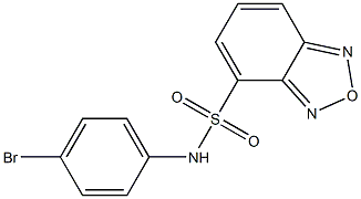 N-(4-bromophenyl)-2,1,3-benzoxadiazole-4-sulfonamide Struktur