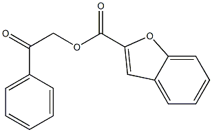 2-oxo-2-phenylethyl 1-benzofuran-2-carboxylate Struktur