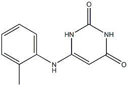 6-(2-toluidino)-2,4(1H,3H)-pyrimidinedione Struktur