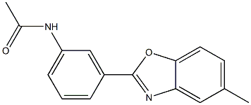 N-[3-(5-methyl-1,3-benzoxazol-2-yl)phenyl]acetamide Struktur