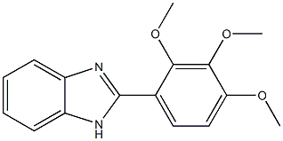 2-(2,3,4-trimethoxyphenyl)-1H-benzimidazole Struktur