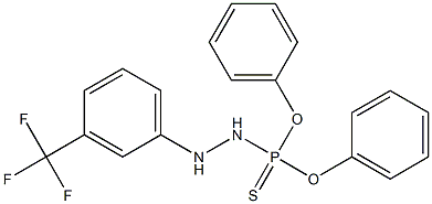 O,O-diphenyl N'-[3-(trifluoromethyl)phenyl]hydrazidothiophosphate Struktur