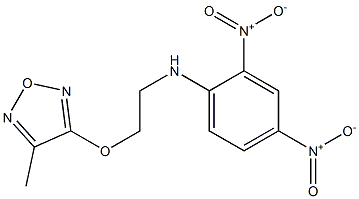 3-(2-{2,4-bisnitroanilino}ethoxy)-4-methyl-1,2,5-oxadiazole Struktur