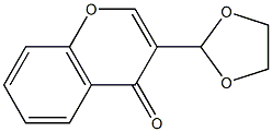 3-(1,3-dioxolan-2-yl)-4H-chromen-4-one Struktur