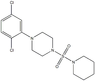 1-(2,5-dichlorophenyl)-4-(1-piperidinylsulfonyl)piperazine Struktur