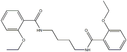 2-ethoxy-N-{4-[(2-ethoxybenzoyl)amino]butyl}benzamide Struktur