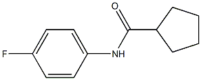 N-(4-fluorophenyl)cyclopentanecarboxamide Struktur