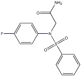 2-[4-fluoro(phenylsulfonyl)anilino]acetamide Struktur