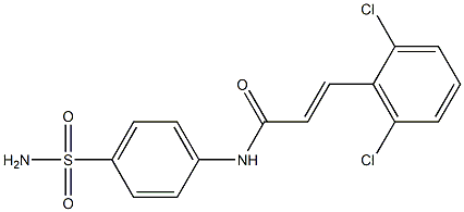 N-[4-(aminosulfonyl)phenyl]-3-(2,6-dichlorophenyl)acrylamide Struktur