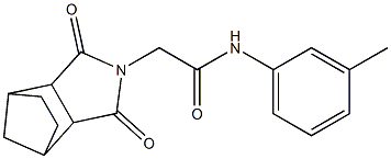 2-(3,5-dioxo-4-azatricyclo[5.2.1.0~2,6~]dec-4-yl)-N-(3-methylphenyl)acetamide Struktur