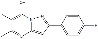 2-(4-fluorophenyl)-5,6-dimethylpyrazolo[1,5-a]pyrimidin-7-ol Struktur