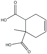 1-methyl-4-cyclohexene-1,2-dicarboxylic acid Struktur