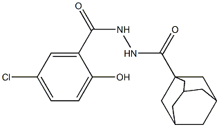 N'-(5-chloro-2-hydroxybenzoyl)-1-adamantanecarbohydrazide Struktur