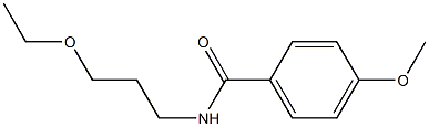 N-(3-ethoxypropyl)-4-methoxybenzamide Struktur