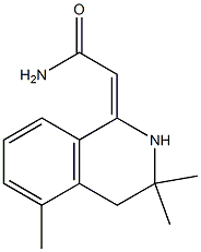 2-(3,3,5-trimethyl-3,4-dihydro-1(2H)-isoquinolinylidene)acetamide Struktur