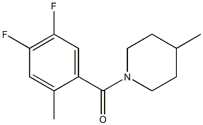 1-(4,5-difluoro-2-methylbenzoyl)-4-methylpiperidine Struktur