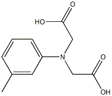 [(carboxymethyl)-3-methylanilino]acetic acid Struktur