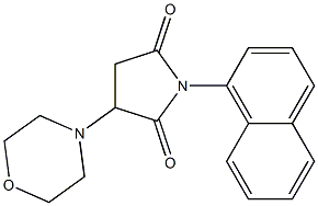 3-(4-morpholinyl)-1-(1-naphthyl)-2,5-pyrrolidinedione Struktur