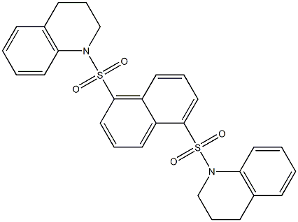 1-{[5-(3,4-dihydro-1(2H)-quinolinylsulfonyl)-1-naphthyl]sulfonyl}-1,2,3,4-tetrahydroquinoline Struktur