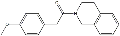 2-{[4-(methyloxy)phenyl]acetyl}-1,2,3,4-tetrahydroisoquinoline Struktur