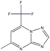 5-methyl-7-(trifluoromethyl)[1,2,4]triazolo[1,5-a]pyrimidine Struktur