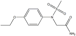 2-[4-ethoxy(methylsulfonyl)anilino]acetamide Struktur