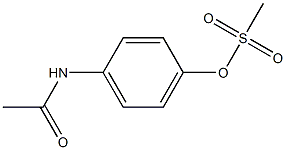 4-(acetylamino)phenyl methanesulfonate Struktur