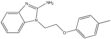 1-[2-(4-methylphenoxy)ethyl]-1H-benzimidazol-2-ylamine Struktur