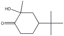 4-tert-butyl-2-hydroxy-2-methylcyclohexanone Struktur