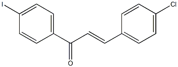 3-(4-chlorophenyl)-1-(4-iodophenyl)-2-propen-1-one Struktur