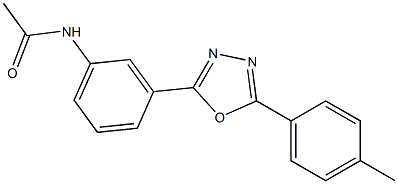 N-{3-[5-(4-methylphenyl)-1,3,4-oxadiazol-2-yl]phenyl}acetamide Struktur