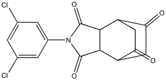 4-(3,5-dichlorophenyl)-4-azatricyclo[5.2.2.0~2,6~]undecane-3,5,8,10-tetrone Struktur