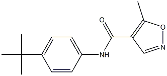 N-(4-tert-butylphenyl)-5-methyl-4-isoxazolecarboxamide Struktur