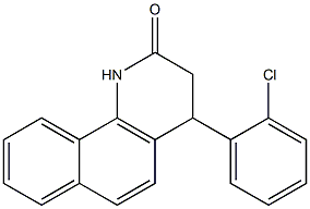 4-(2-chlorophenyl)-3,4-dihydrobenzo[h]quinolin-2(1H)-one Struktur