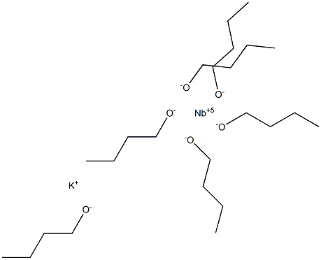 Niobium potassium n-butoxide, 5% w/v in n-butanol, 99% (metals basis) Struktur