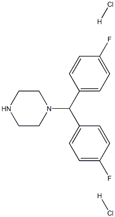 1-(4,4'-Difluorodiphenylmethyl)piperzine dihydrochloride Struktur