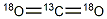 Carbon-13C  dioxide-18O2 Struktur