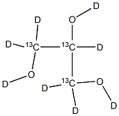 Glycerol-13C3,  d8 Struktur