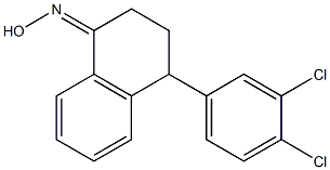 (RS)-4-(3,4-Dichlorophenyl)-3,4-dihydro-1(2H)-naphthalenone oxime Struktur