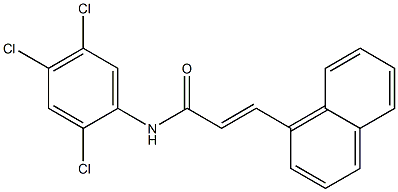 (E)-3-(1-naphthyl)-N-(2,4,5-trichlorophenyl)-2-propenamide Struktur