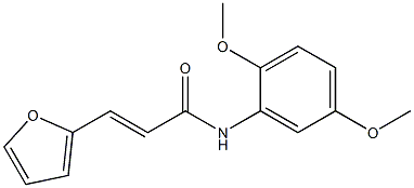 (E)-N-(2,5-dimethoxyphenyl)-3-(2-furyl)-2-propenamide Struktur