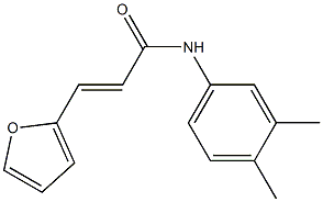 (E)-N-(3,4-dimethylphenyl)-3-(2-furyl)-2-propenamide Struktur