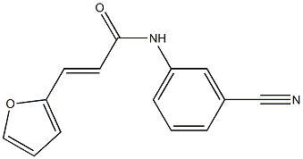 (E)-N-(3-cyanophenyl)-3-(2-furyl)-2-propenamide Struktur