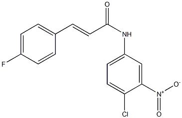 (E)-N-(4-chloro-3-nitrophenyl)-3-(4-fluorophenyl)-2-propenamide Struktur