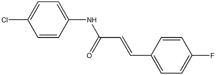 (E)-N-(4-chlorophenyl)-3-(4-fluorophenyl)-2-propenamide Struktur